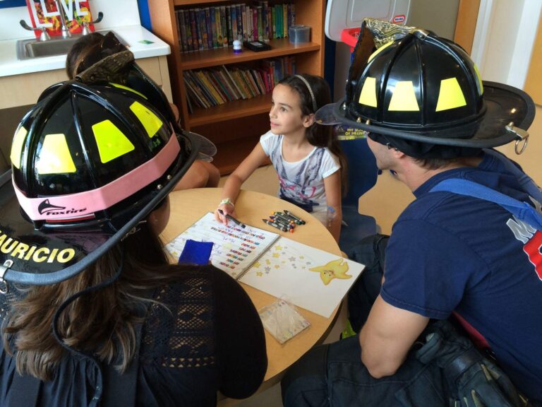 Margate-Coconut Creek firefighters Visit Joe DiMaggio Patients